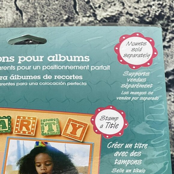 Scrapbooking Stamps QUILTED ALPHABET All Night Media 36 clear stamps 91404 - Picture 6 of 12